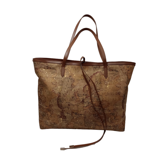 Alviero Martini Cork Atlas Tote Made In Italy - Picture 1 of 10